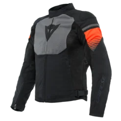 Dainese Air Fast Tex Jacket Black Gray Fluo Red