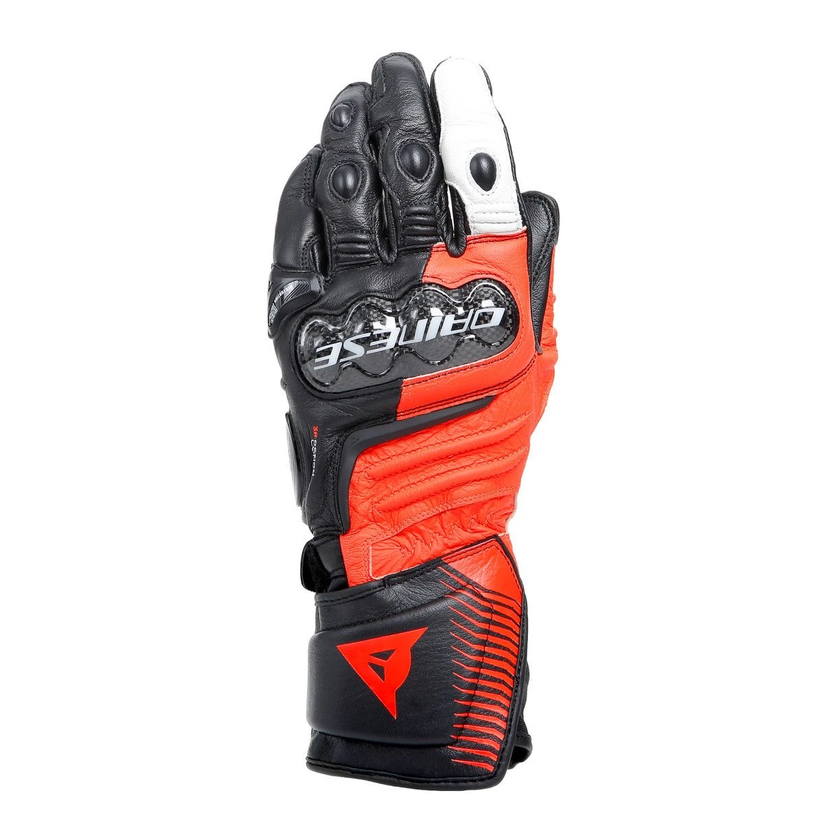Dainese Carbon 4 Lang Zwart Fluo Rood Wit 2 Dainese Carbon 4 Lang Zwart Fluo Rood Wit - Afbeelding 2