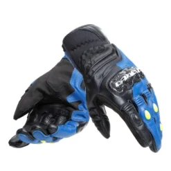 Dainese Carbon 4 Kort Racing Blauw Zwart Fluo Geel -Helstons Winkel dainese carbon 4 short leather gloves racing blue black fluo yellow 5