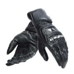 Dainese Druid 4 Zwart Zwart Charcoal Grijs -Helstons Winkel dainese druid 4 leather gloves black black charcoal gray 1