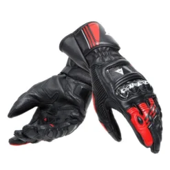 Dainese Druid 4 Leather Gloves Black Lava Red White -Helstons Winkel dainese druid 4 leather gloves black lava red white 1