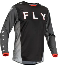 Fly Racing MX Jersey Kinetic Kore Black Grey
