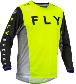 Fly Racing MX Jersey Kinetic Kore Hi-Vis Black