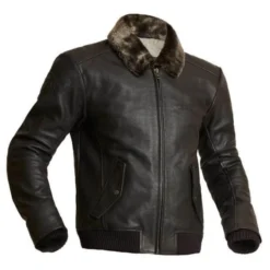 Halvarssons Leather Jacket Torsby Brown