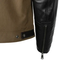 Helstons CRUISER Cuir-Tissu Nylon Kaki -Helstons Winkel helstons cruiser cuir tissu nylon kaki 3