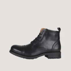 Helstons Rogue Leather Black Shoes