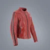 Helstons Victoria Leather Rag Red Jacket