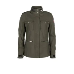 Helstons Tara Canvas Cotton Khaki Jacket