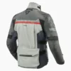 REV'IT! Dominator 3 GTX Silver Blue Motorcycle Jacket