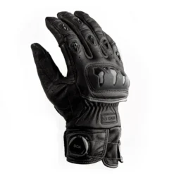 Knox Orsa Leder Zwart MKII -Helstons Winkel knox orsa leather black mkii motorcycle gloves 1