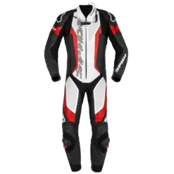 Spidi Laser Pro Perforated Wit Zwart Rood 1 Piece Racing