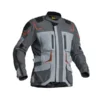 Lindstrands Textile Jacket Myrvik Light Grey Black Orange