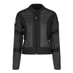 Motogirl Jodie Mesh Jacket Black Grey -Helstons Winkel motogirl jodie mesh jacket black grey 1 1