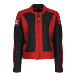 Motogirl Jodie Mesh Jacket Red Black -Helstons Winkel motogirl jodie mesh jacket red black 1