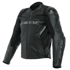 Dainese Racing 4 Leather Jacket Black Black