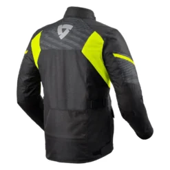 REV'IT! Jacket Duke H2O Black Neon Yellow