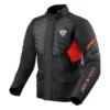 REV'IT! Jacket Duke H2O Black Red