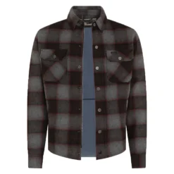 ROKKER Chicago Rider Shirt Grey Red -Helstons Winkel rokker chicago rider shirt grey red 2