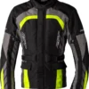 RST Alpha 5 Ce Mens Textile Jacket Black Grey Neon Yellow