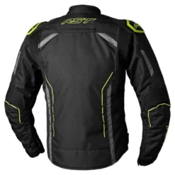 RST S-1 Ce Mens Textile Jacket Black Grey Flo Yellow