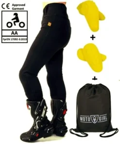 MotoGirl Ribbed Knees Full