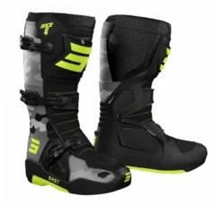 SHOT Boots Race 4 Camo Neon Yellow