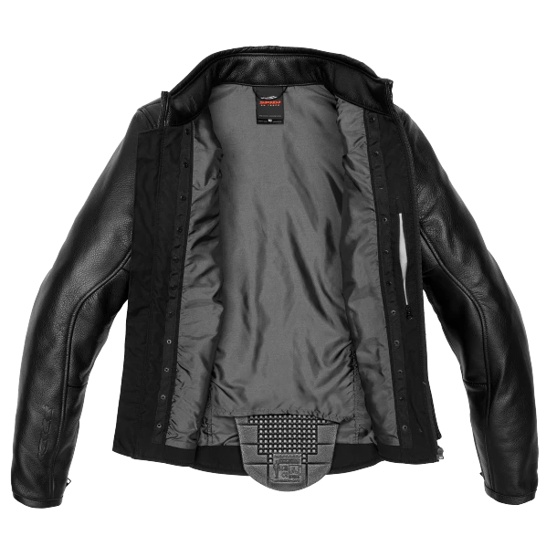Spidi Premium Black Motorcycle Jacket 4 Spidi Premium Black Motorcycle Jacket - Afbeelding 4