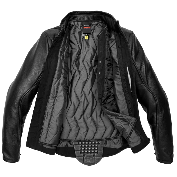 Spidi Premium Black Motorcycle Jacket 2 Spidi Premium Black Motorcycle Jacket - Afbeelding 2